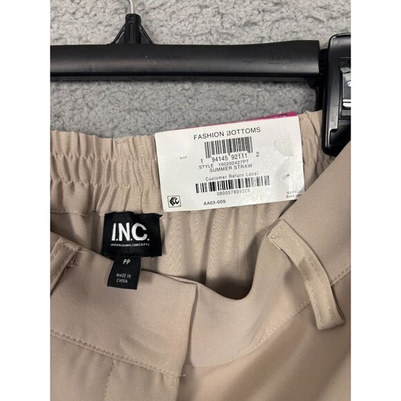 I.n.c. International Concepts Petite High-Rise Wide-Leg Pants Size PP Tan NWT's - Picture 5 of 7
